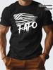 FAFO Grafik T-Shirt Amerikanische Flagge Patriotisch Lustiger Spruch Lässiges T-Shirt