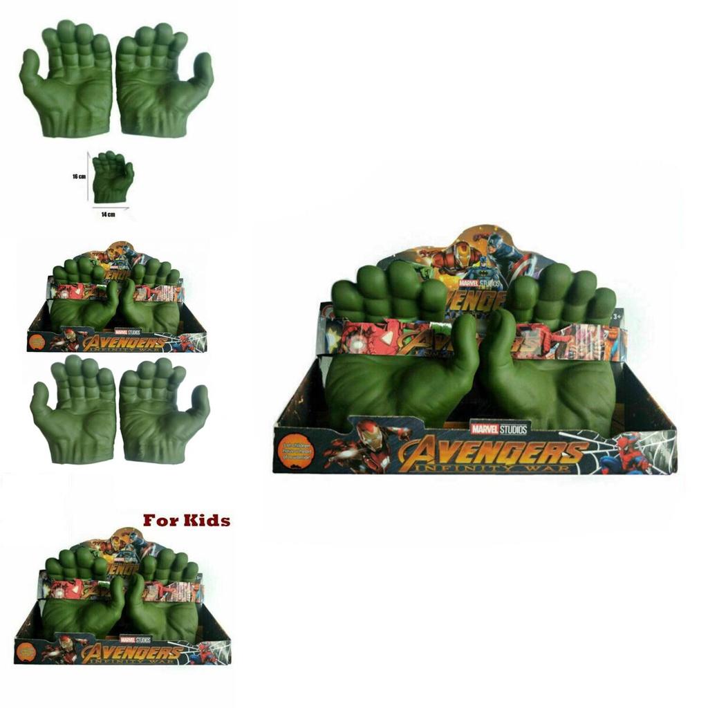 Green Hulk Gamma Fist Avengers Cosplay Gloves Soft Toy Party Gift