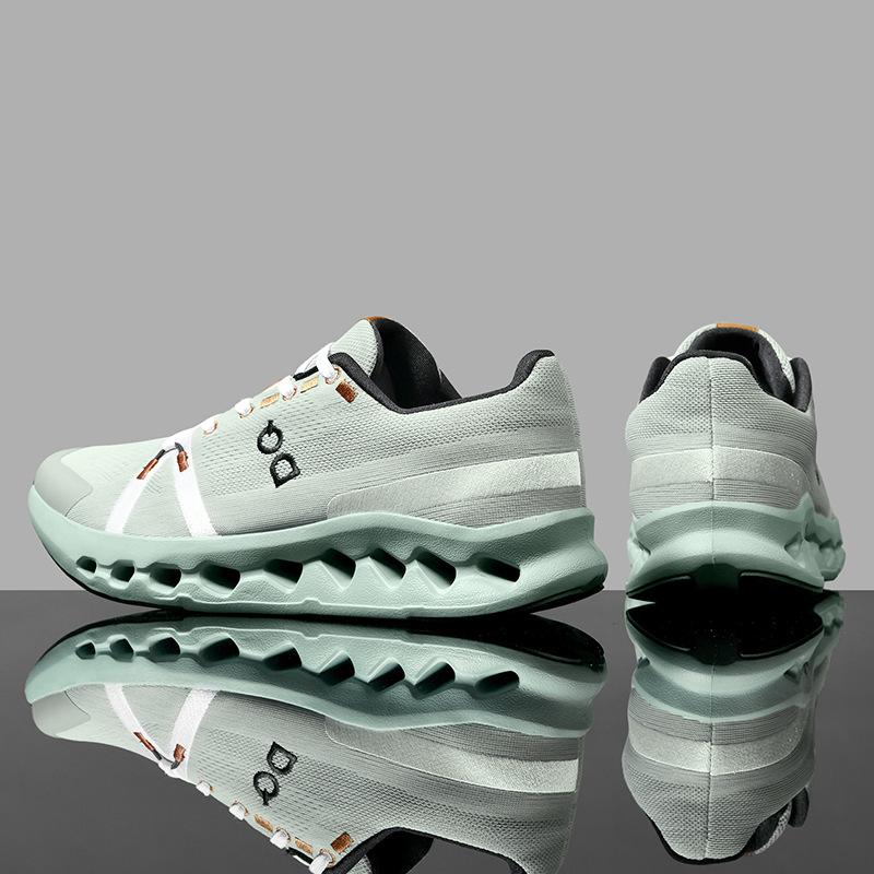 Men's and women's running shoes mesh breathable sneakers thick-soled shock-absorbing running shoes