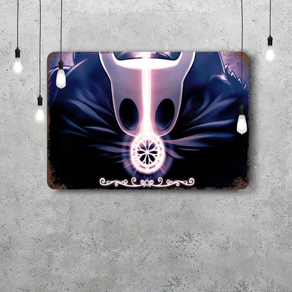 Hollow Knight Decor Poster Vintage Tin Sign Metal Sign Decorative Plaque for Pub Bar Man Cave Club Wall Decoration