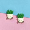 10pcs Cactus 3D Flower Refrigerator Stickers 3D Potted Plant Simulated Magnetic Stickers  Home Decor
