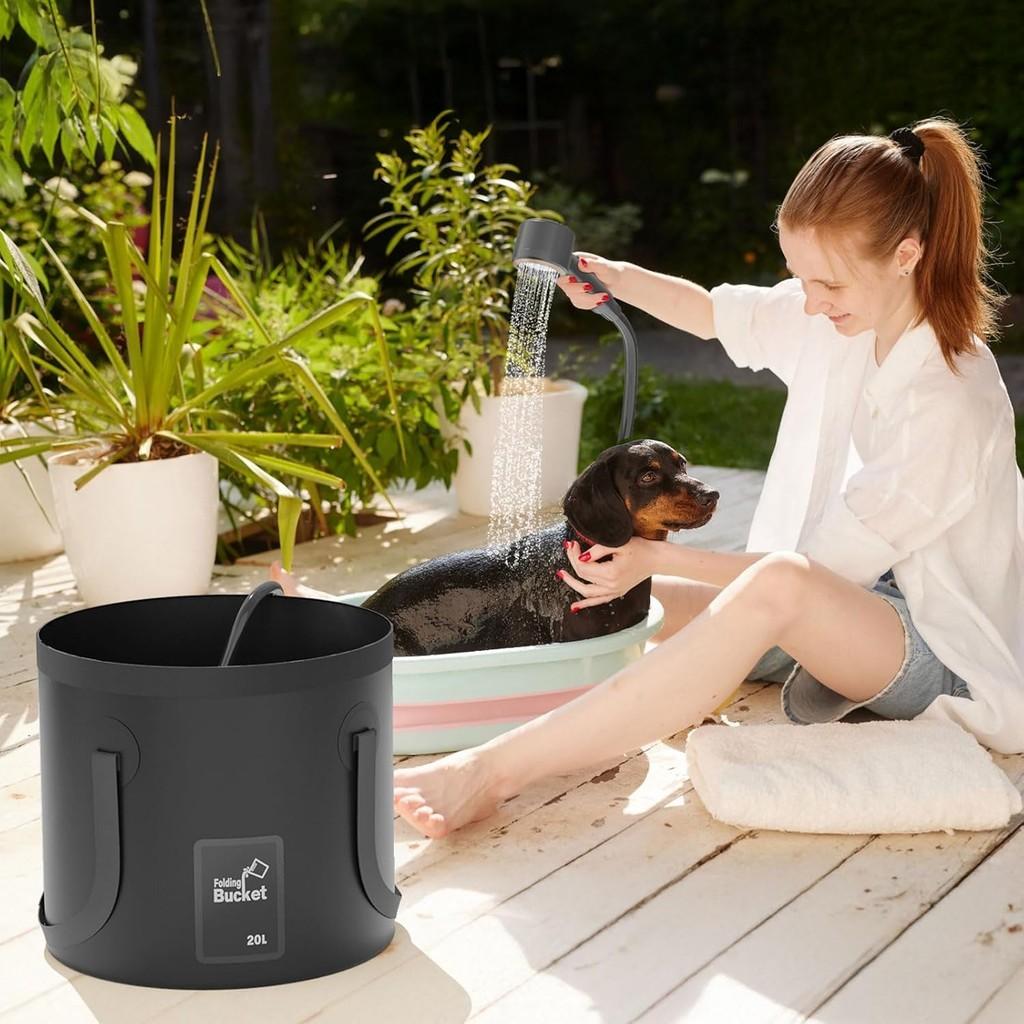 Set de douche portable léger 8000 mAh pour extérieur Pompe de bidet rechargeable pour camping Kit de bain pour animaux de compagnie Étanche IPX8