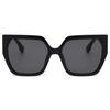 Protective Glasses 2pcs Large Frame Polygon Sunglasses Fashion Simple Design Sun Glasses Popular Shades Multi Color Lens Eyewear