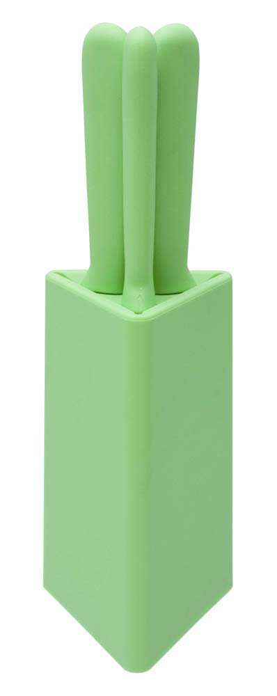 Yaxell Knife Santoku Paring Bread Knife Mini Bread 30229 3-Piece Set, Knife, Knife, Knife, Stand, All-Purpose Knife, Knife, Outdoor, Green,