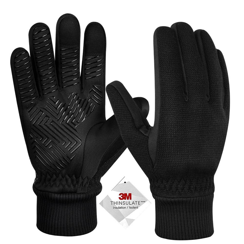 Winter Gloves -10℃ 3M Thinsulate Thermal Gloves Coldproof Warm Running Gloves Touchscreen Road Bike Cycling Gloves for Men Women