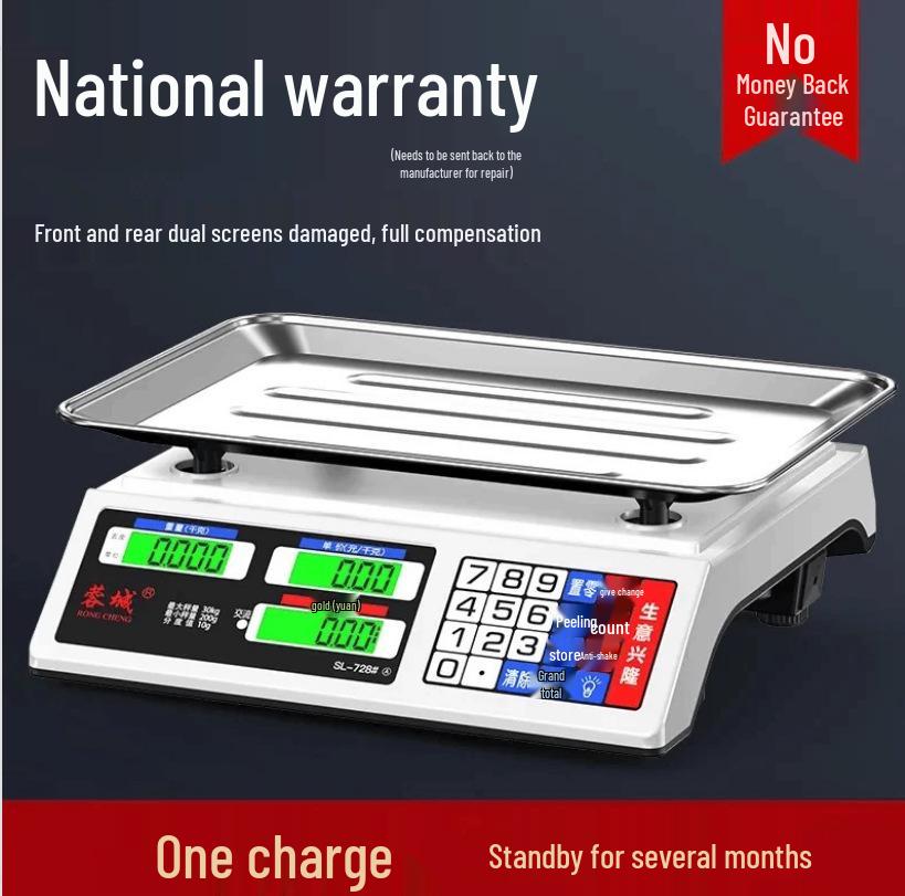 

Compact Commercial Kitchen Scale for Business and Home Use