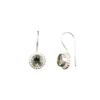 Green Amethyst Gemstone 925 Sterling Silver Jewelry Handmade Hook Earrings 0.93" EE-177-3