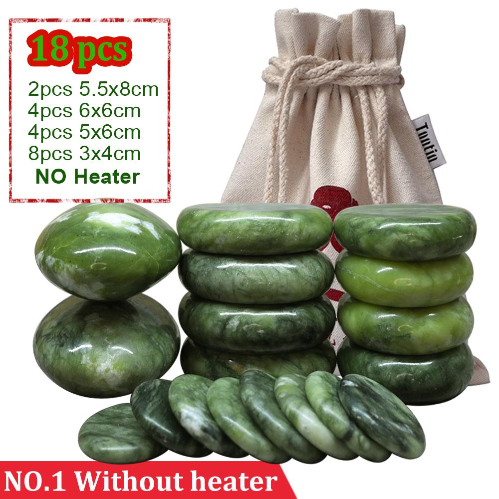 

Тонтин нефритовая глазурь, массажный набор с горячими камнями, массажер для спины, уход за здоровьем, камни для массажа позвоночника, базальтовый лавовый камень, спа 1set（NO1 No Heater）