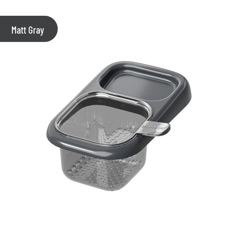 

Suction Cup Kitchen Sink Strainer Basket - No Drilling Required, Square Mesh Water Filter