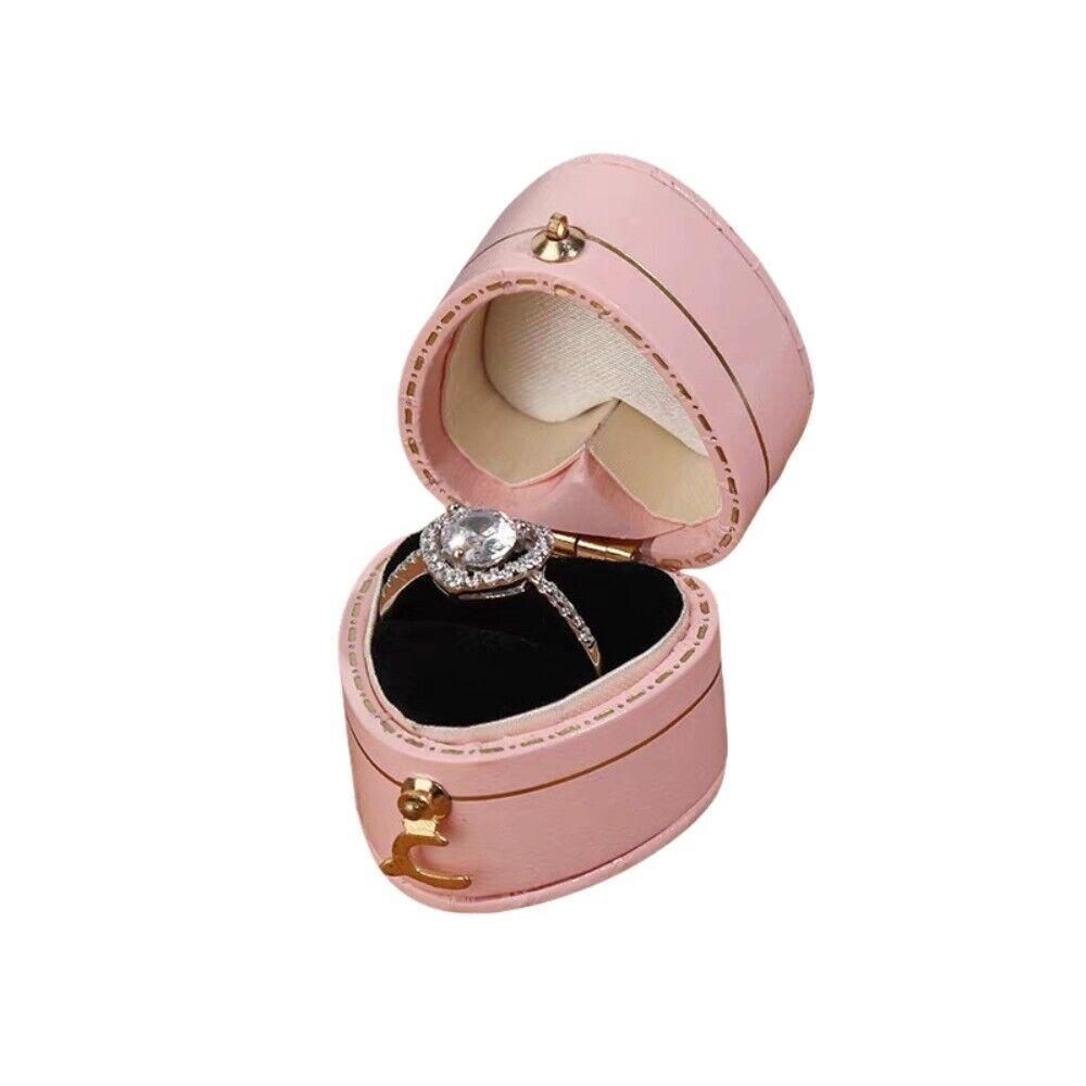 Storage Organizer Octagonal Earrings Ring Box Square High-quality Jewelry Display Case Heart Shaped Jewelry Case Wedding