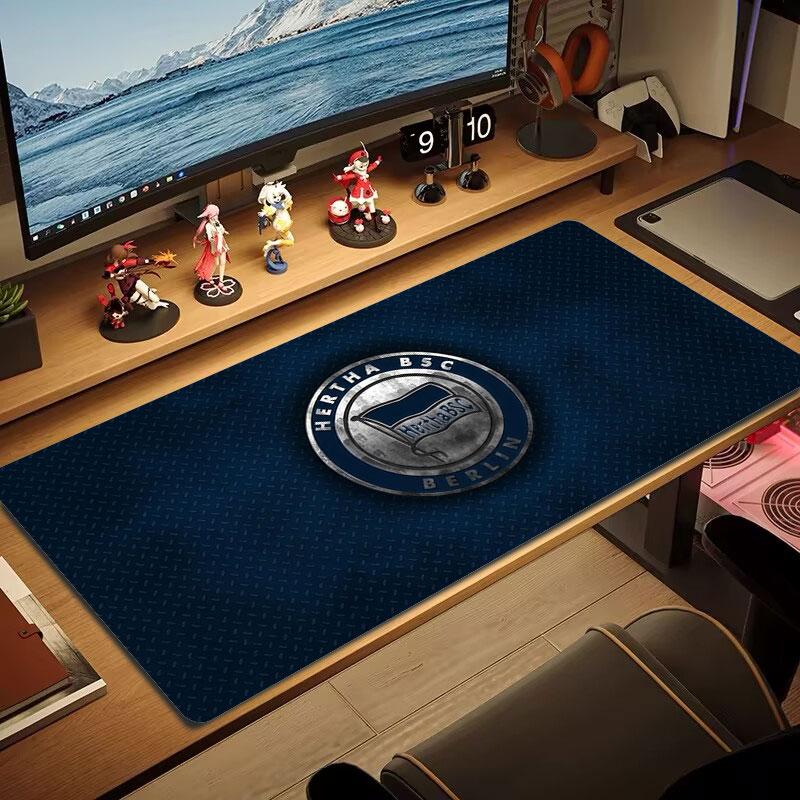 Hertha BSC Large Size Mouse Pad Large Gaming Table Cushion Non-slip Laptop Tablet Big Mousepad XXL Mat Mini PC Playmat With Lock edge
