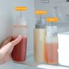 350ml Household 5 Hole Large Caliber Seasoning Bottle with Lid Clear Plastic Cream Honey Tomato Salad Dressing Squeeze Bottle