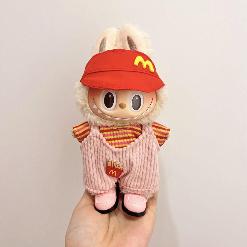 Niedliches Freizeitkleidungsset für 17 cm Labubu Vinylpuppe DIY Ankleidekleidung Requisiten Zubehör