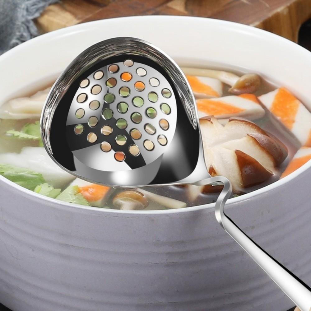 Curved Handle Design Soup Spoon Long Small Tools Household Colander Spoon  Kitchen Supplies