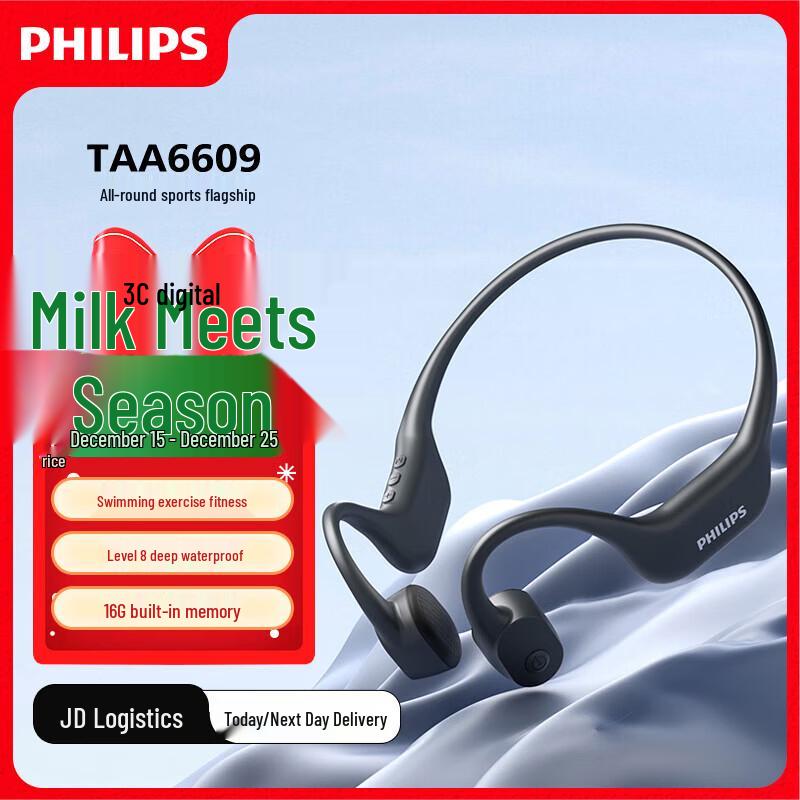 

Philips Bone Conduction Bluetooth Sports Headset TAA6609