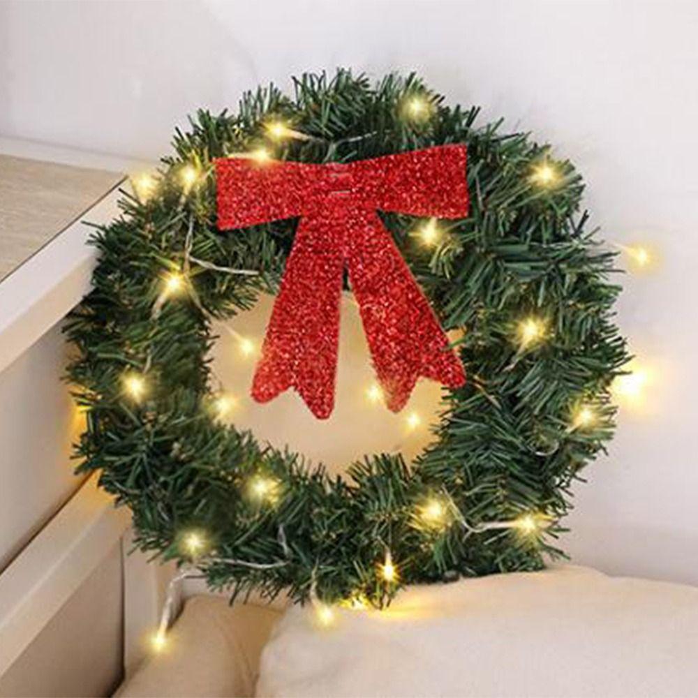 Artificial Christmas Wreath Exquisite Window Hanging Decor Christmas Garlands  Home Decoration