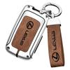 Interior Stickers Leather Car Metal Key Case Cover For Lexus CT200H GX400 GX460 IS250 IS300C RX270 ES240 ES350 LS460 GS300 450hKT6 