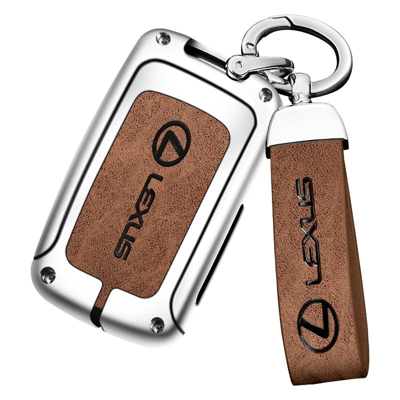 Interior Stickers Leather Car Metal Key Case Cover For Lexus CT200H GX400 GX460 IS250 IS300C RX270 ES240 ES350 LS460 GS300 450hKT6