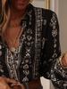 Women's Spring/Summer Shirt Elegant Long-Sleeved Shirt Women's Top Vacation Beach Shopping