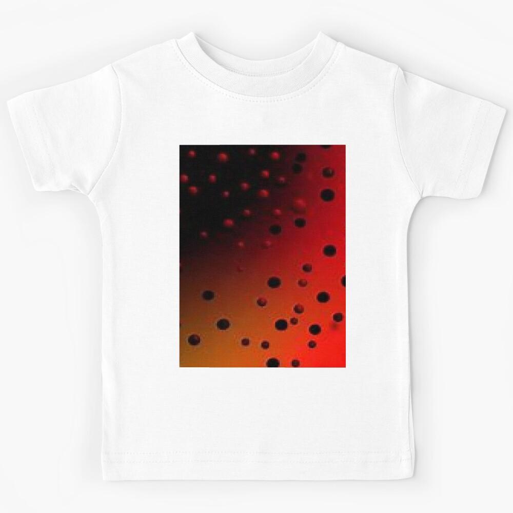 black and red gradient with spots Kids T-Shirt 130