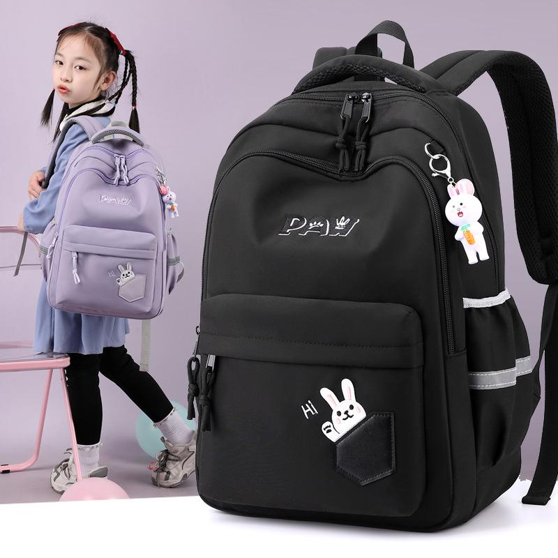 Cute Rabbit Students Backpack Casual Nylon Double Shoulder Bag Travel Bag Junior High School Student Schoolbag mochila book bag