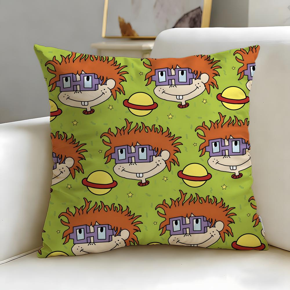 classic cartoon Rugrats Cushion Cover Soft & Easy-Wash Pillow Case – Versatile for Couch, Bed, Travel and Office