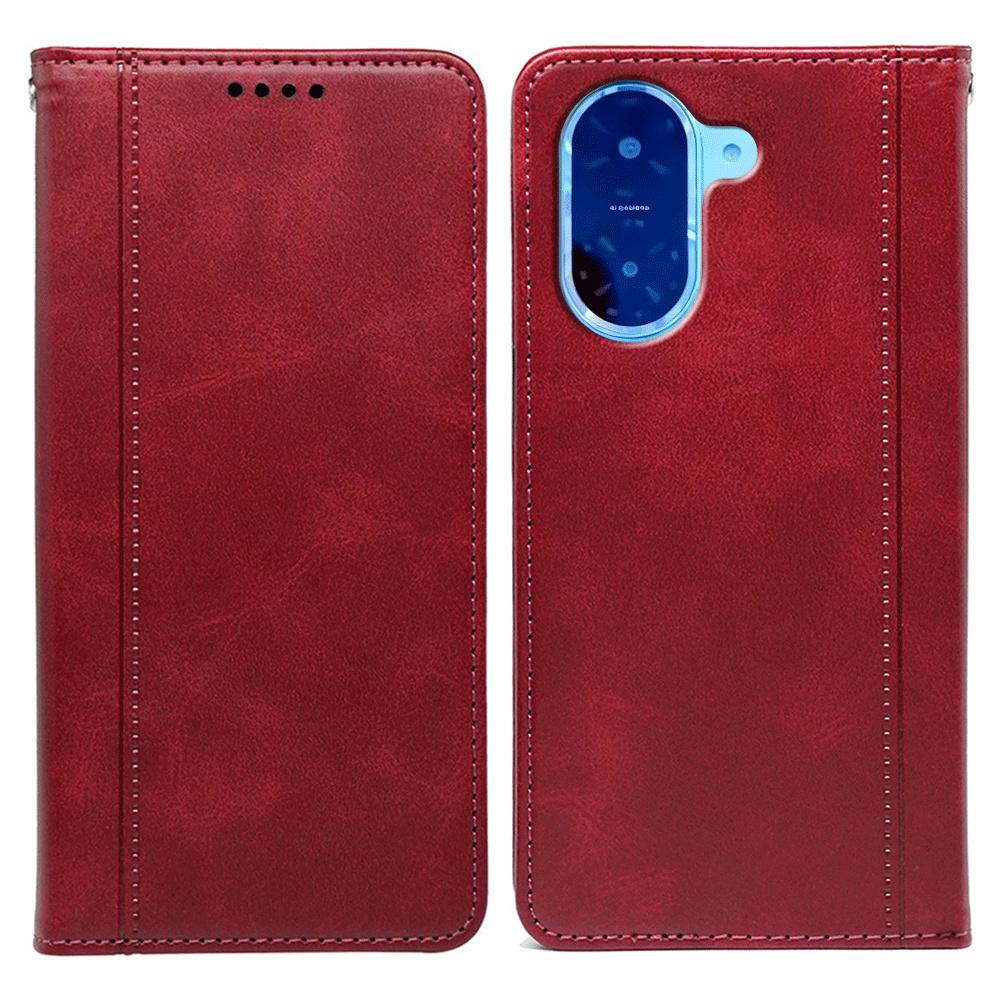 Für Xiaomi Redmi A5 4G (171,7 mm)/Poco C71 4G Hülle Verdeckter Magnetverschluss Kalbleder Textur Handyhülle