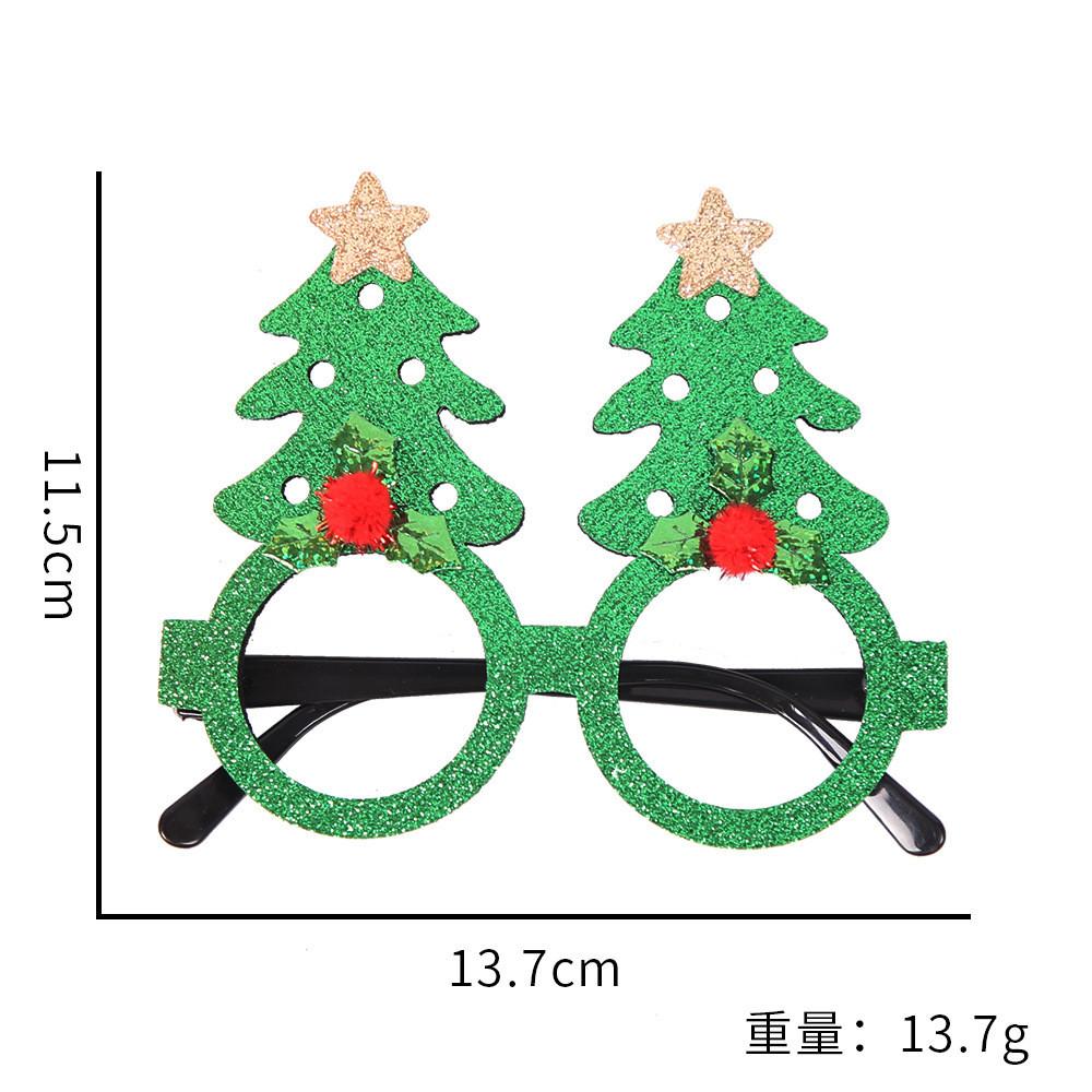 Handmade Plastic Colorful Christmas Glasses Perfect For Kids Featuring Cheerful Santa And Designs Reindeer