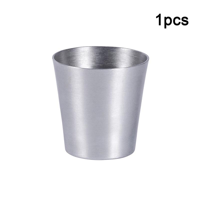 10Pcs Liquor Cup Stainless Steel Shot Cups Portable Drinking Tumbler Spirits Cup