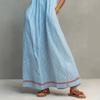 Women's Striped Spaghetti Strap Maxi Dress Loose Casual Sleeveless Long Dress with Pockets