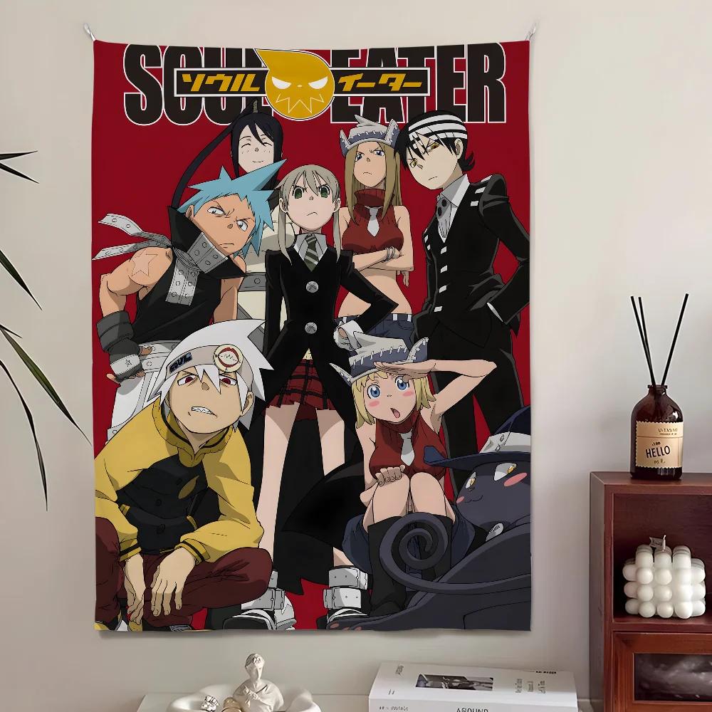Arazzo Poster Anime Soul Eater Design Manga Giapponese Perfetto per Stanza dei Fan o Decorazione Studio Grande Opera d'Arte da Appendere al Muro
