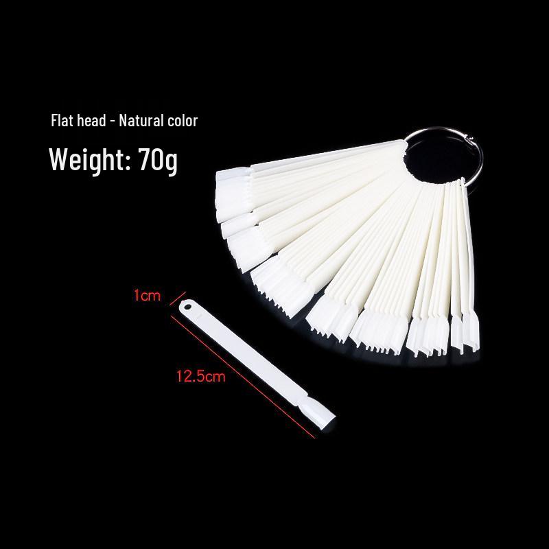 Oval Transparent Nail Polish Swatch Board for Beginners - Practice Tips & Color Display Card