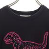 COACH Lexi Short sleeve T-shirt S black 1123 Dinosaurs Women Used