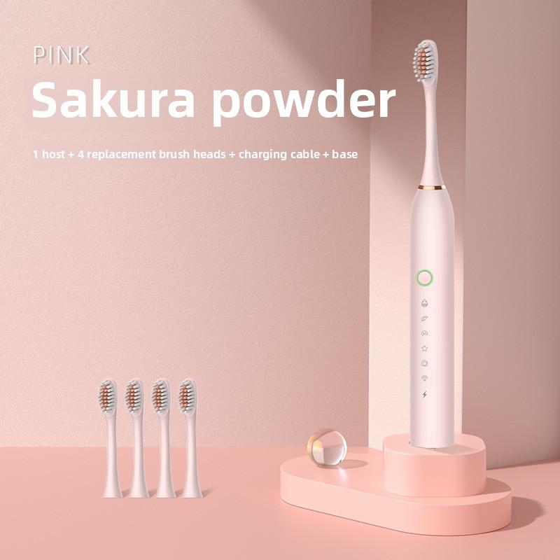 Electric Toothbrush Adult Bright White Automatic Charging Waterproof Sonic Soft Bristle Brush Men and Women Couple Children Set Toothbrush