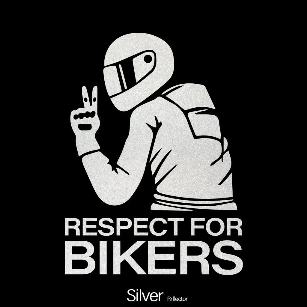 Car Motorcycle1pc 15x11CM Respect Biker Decor Sticker For On Vinyl 3D Stickers Motorcycle Vinyl 3D Stickers And Decals Worldmum