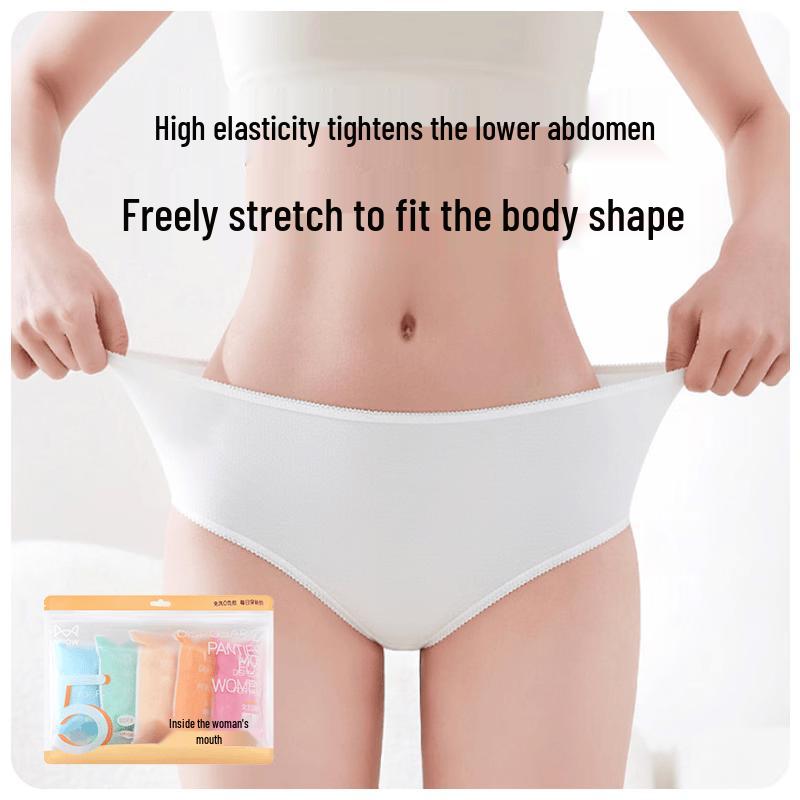 MiiOW Women s Pure Cotton Disposable Underwear
