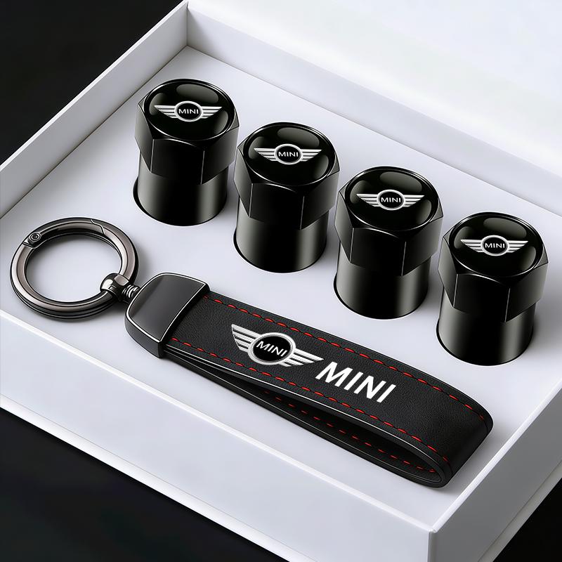 Car Tire Wheel Valve Caps Cover Car Key Chain Ring Keychain For Mini Cooper JCW R56 R50 F54 F55 F56 F57 F60 R52 R53 R55 R57 R58 Btrme66