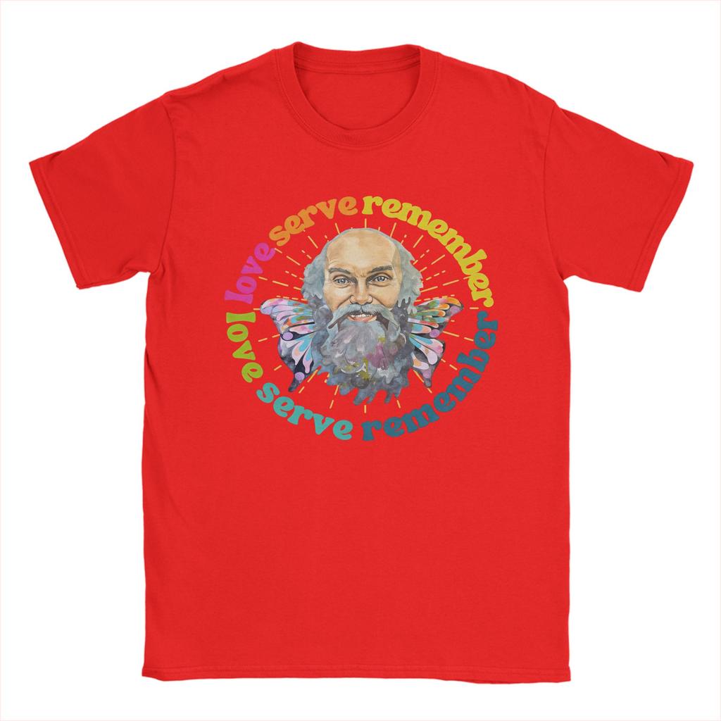 Ram Dass Liebe Dienen Erinnern T-Shirt Strand Baumwolle T-Shirts Für Unisex Harajuku T-Shirt Kurzarm Street Style Tops