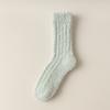 Women Winter Thickened Warm Not Foot Not Hair Coral Wool Home Sleep Tube Moon Socks