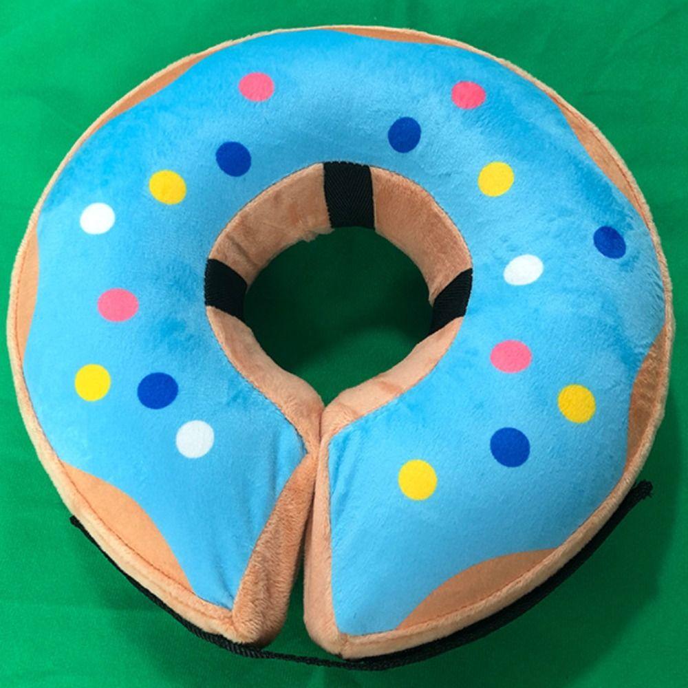 Protective Pet Recovery Cone Inflatable S/M/L/XL Elizabeth Cone Collar Adjustable Printing Dog Lick-proof Collar Cat Supplies