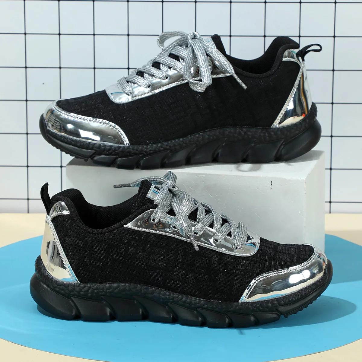 

2024 Новая весна и осень Новые дышащие мужские и женские кроссовки для бега с сетчатым принтом Повседневная универсальная персонализированная спортивная обувь на шнуровке 44