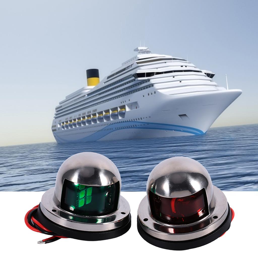 Edelstahl 12V LED Marine Boot Yacht Rot Grün Bogen Navigation Licht