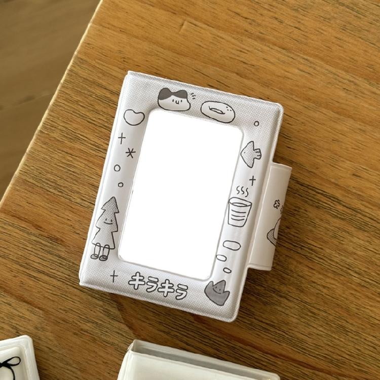 Elegant 3Inch Photo Album Cartoon Pattern Design with 32 Pocket Mini Idol Photo Card Binder for Travel and Everyday Use
