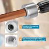 Pipe Cleaning Brush 15/22mm Reusable Full-Metal Tube Cleaning Brush Electric Drill Accessories Rust Removal For Copper Pipe