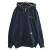 Corporate Embroidery Long Sleeve Sweat Zip Hoodie XL Navy 100614 Men's Used