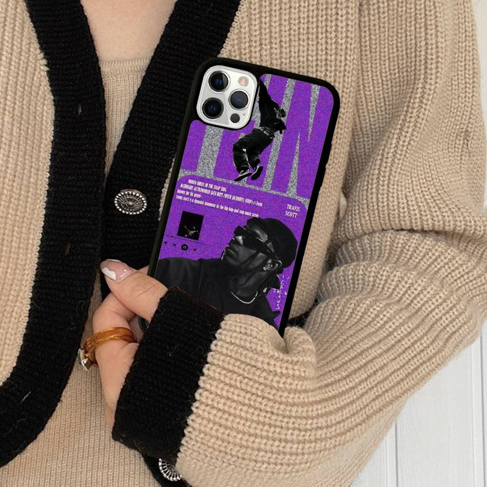 T-Travis S-ScottS Singer For IPhone 17 16 15 14 13 12 11 Pro Max Plus Shockproof PC+TPU Phone Back Cover