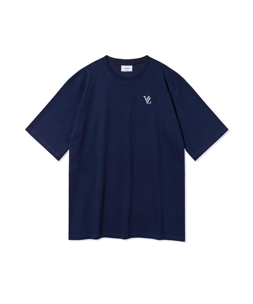 Bajal Vz 3D Logo Short Sleeve T-Shirt Navy