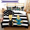 3pcs Funny B-Beavis and Butt-Head pattern bedding set duvet cover set includes duvet cover &pillowcases, perfect all season bedroom decoration & gift