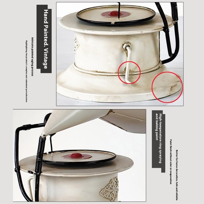 Grammofono Decorativo in Metallo Modello Nostalgico Espositore da Scaffale Scultura Fonografo Vintage Elementi Centrali Decorazioni per Soggiorno