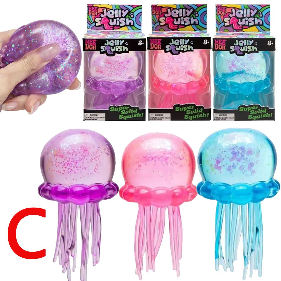 Medusa Kawaii Maltosio Squishy Giocattolo Colori Morbidi Carina Modello Medusa Sollievo dallo Stress per Bambini Adulti Ansia Giocattolo Sensoriale Regalo
